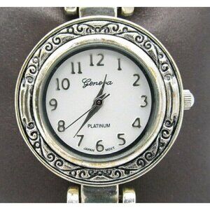 Women's Geneva Platinum Analog 31mm Dial Bangle Watch (D39)